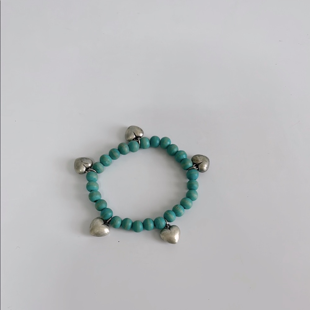Silver Heart Charm Bracelet